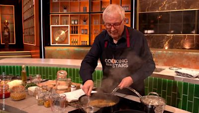 Christopher Biggins smokes out the Cooking with the Stars studio