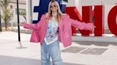 Heidi Klum in Cannes: Hingucker-Look mit pinker Lederjacke