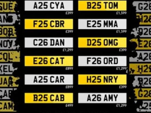 DVLA releases over 150,000 new prefix personalised plates