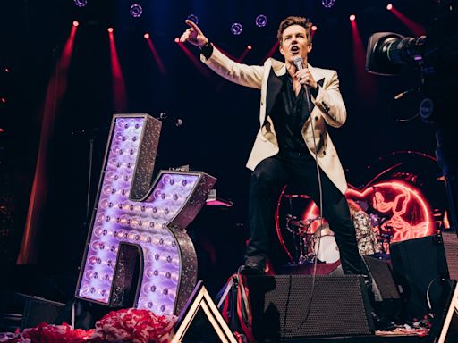 "Stars in every sense of the word." The Killers bring glitz, glam and wall-to-wall big-hitters as they sign off their Las Vegas-style residency in London