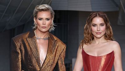 Sophia Bush, Ashlyn Harris Match in Metallics at Pre-Olympics Bash