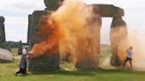 Just Stop Oil activists bailed after Stonehenge sprayed with orange paint