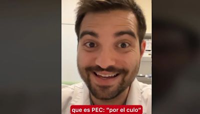 Un farmacéutico manda un mensaje a los jóvenes que usan la expresión PEC: “Le di supositorios”