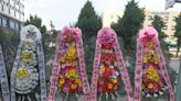 NewJeans fans send funeral wreaths to HYBE headquarters in support of ADOR CEO Min Hee Jin