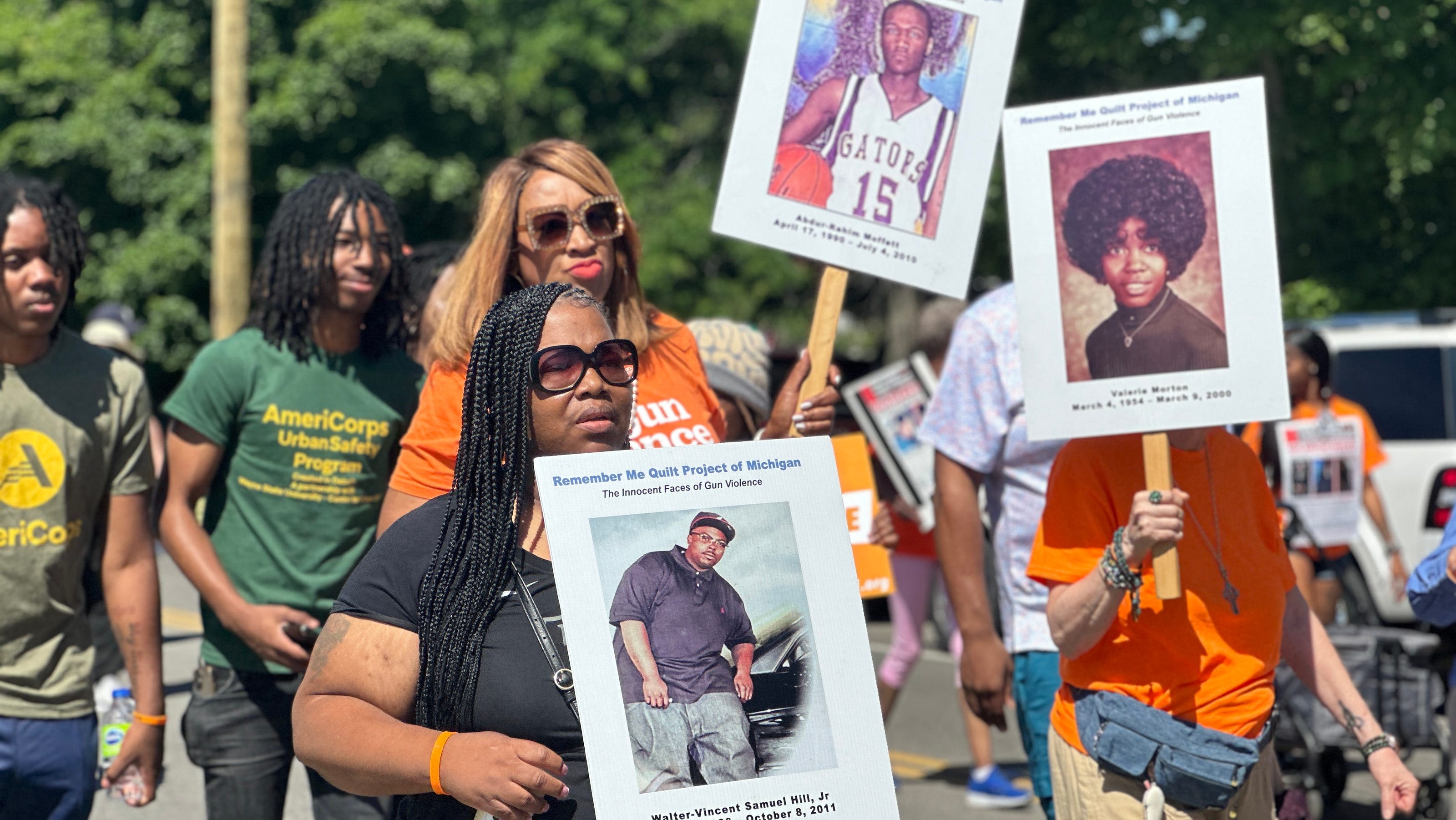 'Bittersweet': Metro Detroiters march for gun violence victims between Saturday shootings