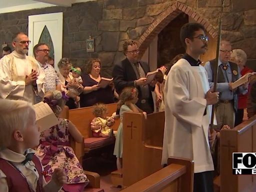 Barnsdall St. Mary's Catholic Church holds mass after deadly tornado hits city