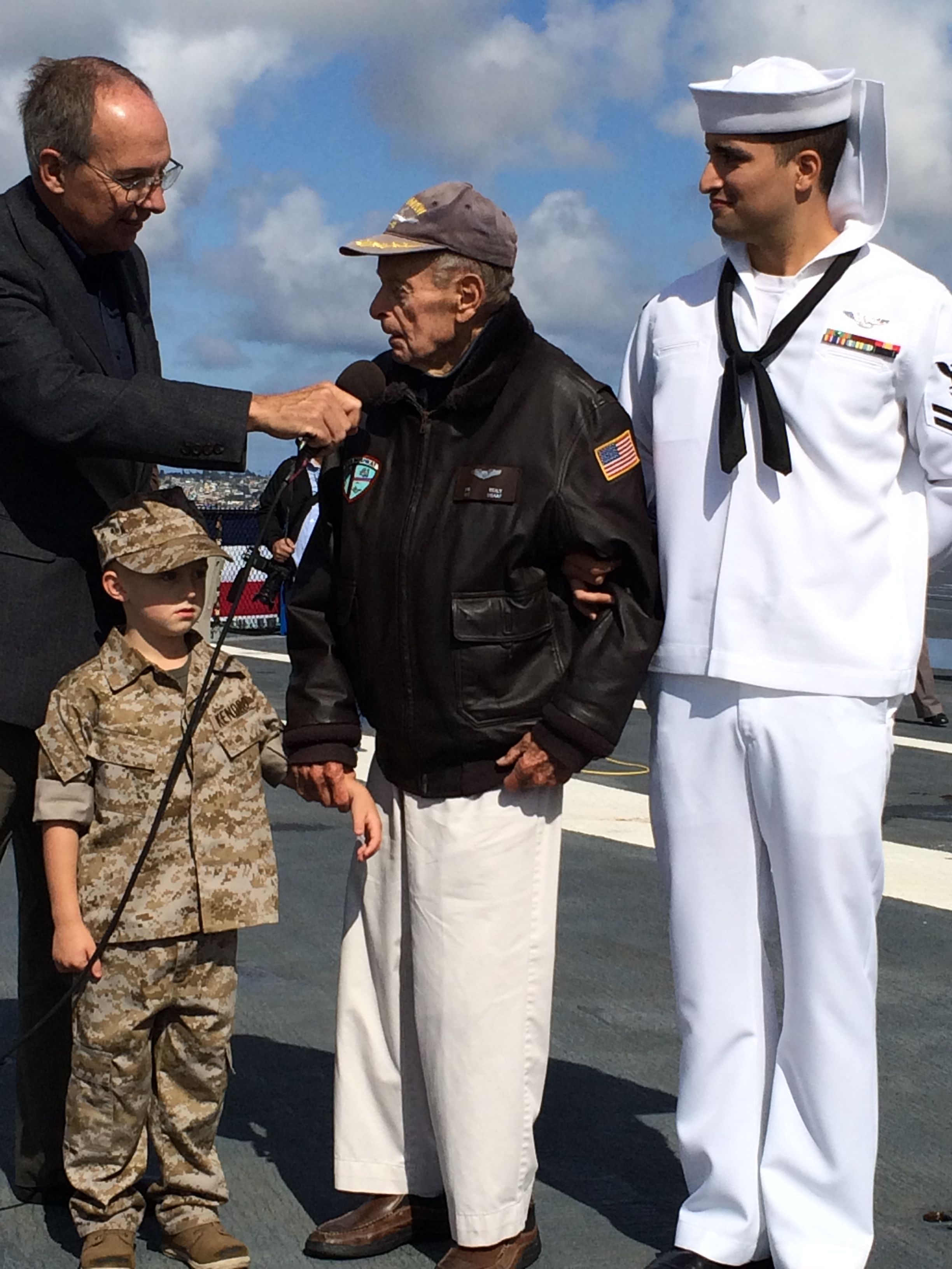 Opinion: My father-in-law was a POW. He shared his story with visitors to the USS Midway Museum.