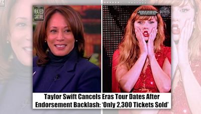 Taylor Swift Didn't Halt Eras Tour After Harris Endorsement Backlash