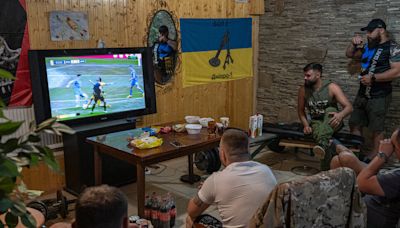 A Battlefield Break to Cheer Ukraine’s Soccer Team in Euro 2024