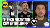 'ELENCO DO BOTAFOGO ESTÁ ENCANTADO COM O TRABALHO DE ARTUR JORGE', DIZ ANDRÉ HERNAN