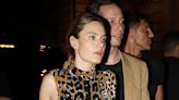 Camille Rowe and Nikolai Von Bismarck arrive together at Vogue party