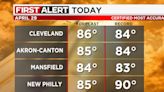 Northeast Ohio weather: Rain moves in this evening; cooler Tuesday