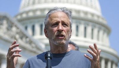 Jon Stewart pushes VA to help veterans sickened after post-9/11 exposure to uranium