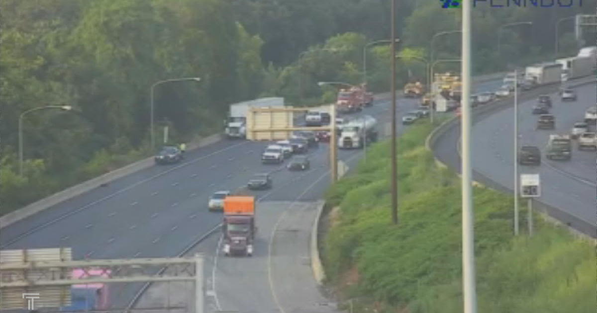 Pennsylvania State Trooper injured after patrol car rear-ended by tractor trailer on I-76