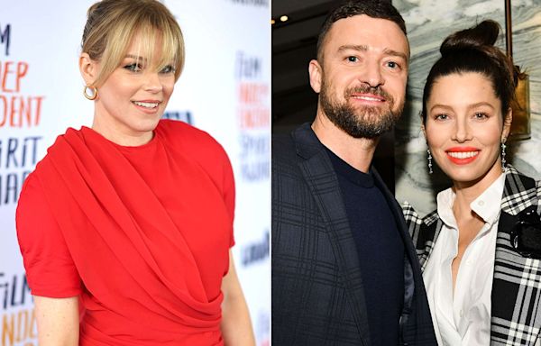 Elizabeth Banks Joins “The Better Sister ”Costar Jessica Biel at Justin Timberlake's N.Y.C. Show Following Arrest