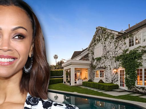 Zoe Saldana's Beverly Hills Home Hits Market For Whopping $14.5 Million