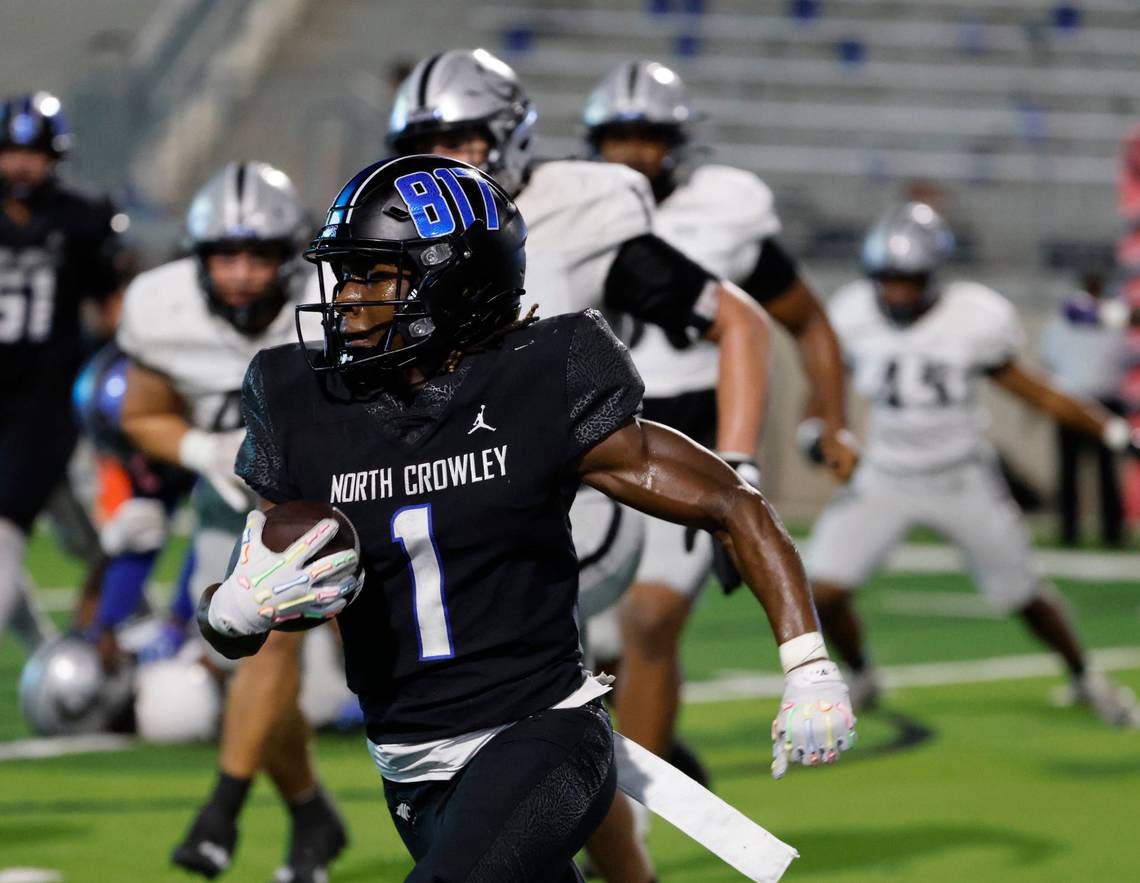 North Crowley football continues historic start with blowout win over Denton Guyer