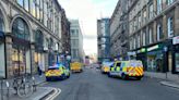 Police spotted at Glasgow's four corners after incident with 'large group'