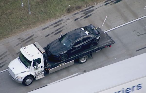 Georgia officer uninjured in crash along I-85 in Coweta County