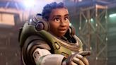 An Oklahoma movie theater said it would try to 'fast-forward' through the same-sex kiss in 'Lightyear' on a sign that's since been removed