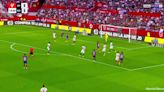 Abrió la cuenta: gol de Lewandowski para el 1-0 en el Barcelona vs Sevilla