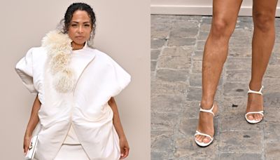 Christina Milian Gets Edgy in Strappy Sandals at Ashi Studio’s Fall Couture 2024 Show