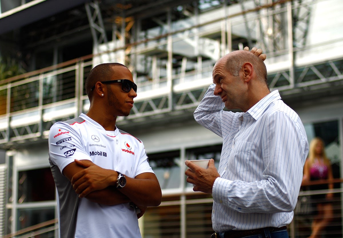 Lewis Hamilton’s comments on Adrian Newey resurface amid Ferrari link