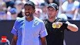 Indian tennis star Rohan Bopanna and his partner Matthew Ebden make winning start at Wimbledon 2024 | Tennis News - Times of India