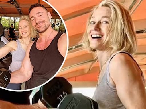 Naomi Watts, 55, proves she's in the best shape of her life as she flexes her eye-popping biceps while working out with her personal trainer