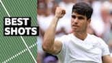 Wimbledon highlights: Carlos Alcaraz beats Mark Lajal in first round