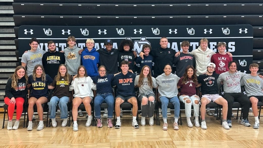 West Ottawa celebrates 23 seniors headed to college sports: Here's where they are headed