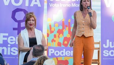 Irene Montero llama a frenar la "gran coalición de la guerra" y reprocha la "insoportable hipocresía" del PSOE