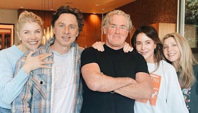 Zach Braff, John C. McGinley, Christa Miller, Sarah Chalke have mini 'Scrubs' reunion