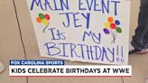 Kids celebrate birthdays at WWE in Greenville