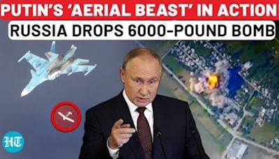 Russia For First Time Shares Video Of 6000-Pound ‘Beast’ Bomb Drop On Ukraine By Su-34 Fighter Jet