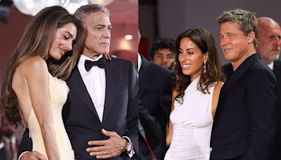 Bataille des couples à Venise : George et Amal Clooney face à Brad Pitt et Inès de Ramon