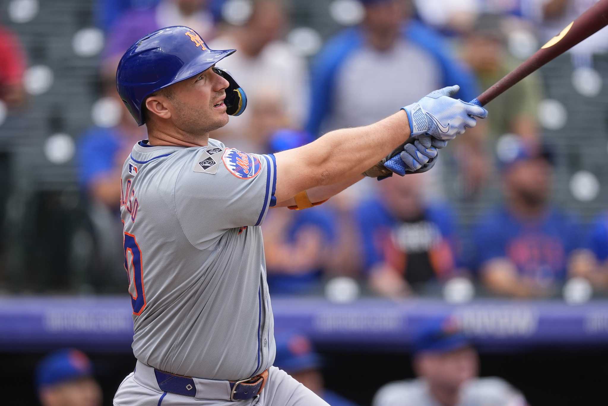 Pete Alonso homers twice, knocks in 3 to lead Mets to 9-1 victory over Rockies