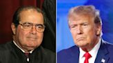 Los críticos de Trump esperan que una opinión del juez conservador Antonin Scalia pueda influir en la Corte Suprema en el litigio sobre la 14° Enmienda