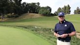 John Wood outlines options for the 6th hole of the Los Angeles Country Club