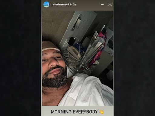 Rohit Sharma's Morning Selfie: Indian Captain Wakes Up Beside T20 World Cup Trophy