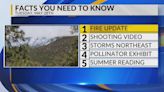KRQE Newsfeed: Fire update, Shooting video, Storms northeast, Pollinator exhibit, Summer reading