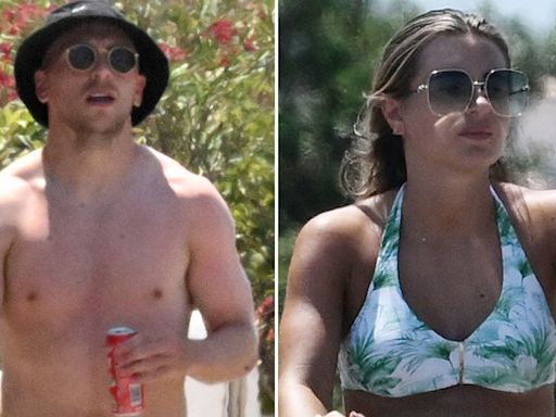 Bowen and Dyer take stroll in Portuguese sunshine after getting engaged on yacht