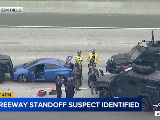 Suspect identified in hourslong standoff that shut down 91 Freeway in Anaheim