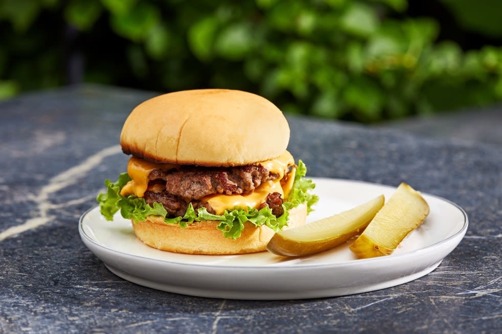 Grilled Smash Cheeseburgers