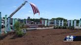 Construction of tower honoring veterans, first responders begins in Unity Park