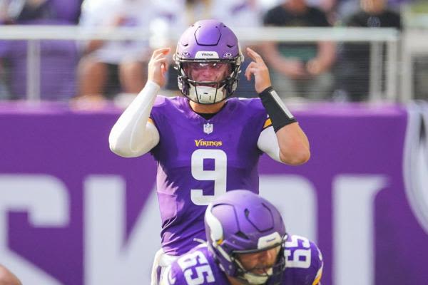 Vikings hold rookie QB J.J. McCarthy (knee) out of practice