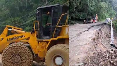 Landslides roadblock to hills: Traffic disrupted on NH 10, DHR services suspended