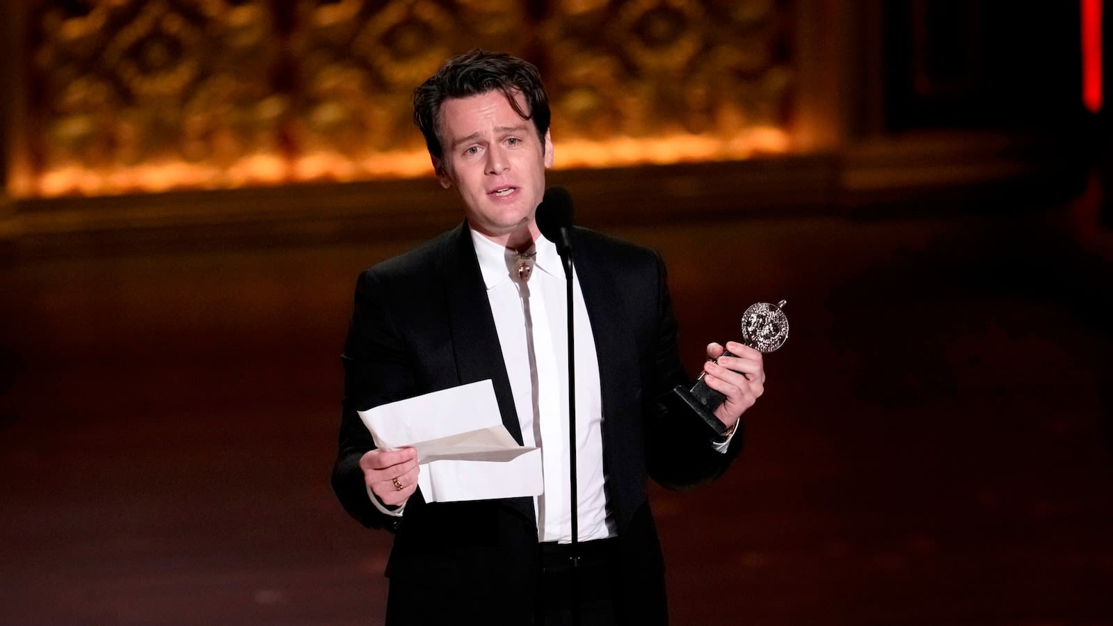 Tony Awards: Read Jonathan Groff's inspiring speech after his 1st win