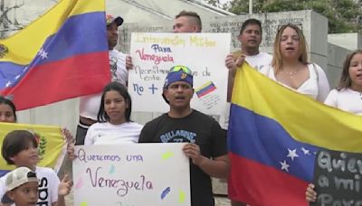 Venezolanos en San Antonio protestan contra resultados electorales