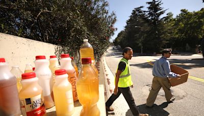 Someone is leaving bottles of urine by a street in Pasadena. Two filmmakers are watching